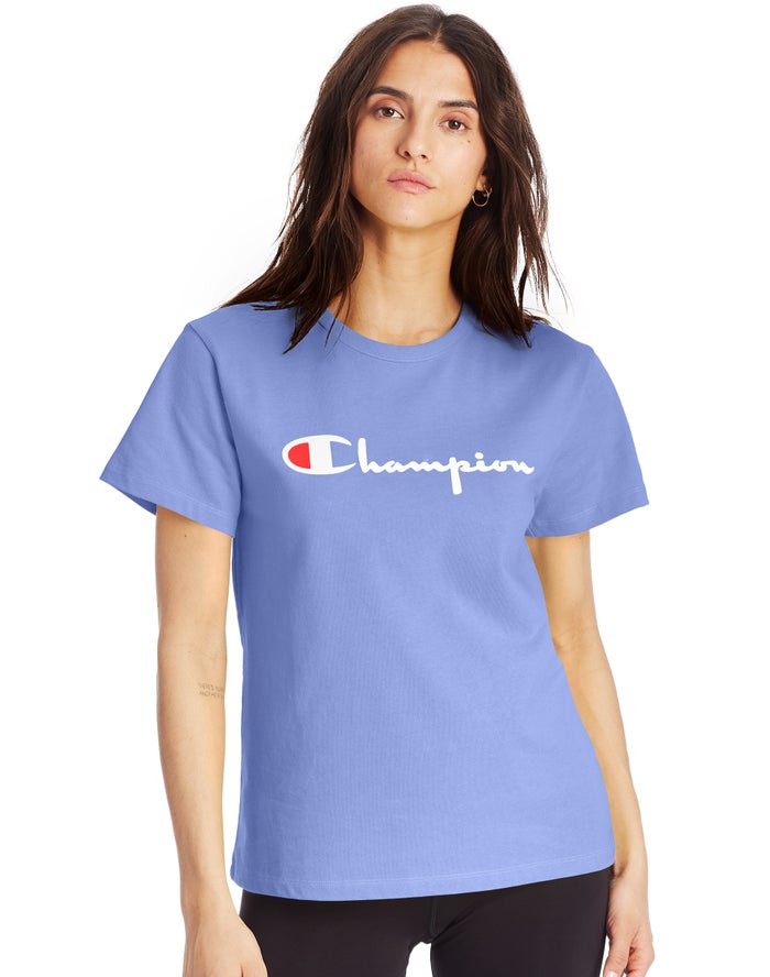 Champion Heritage T-Shirt Dames - Blauw - Belgie 5618ZYTSN